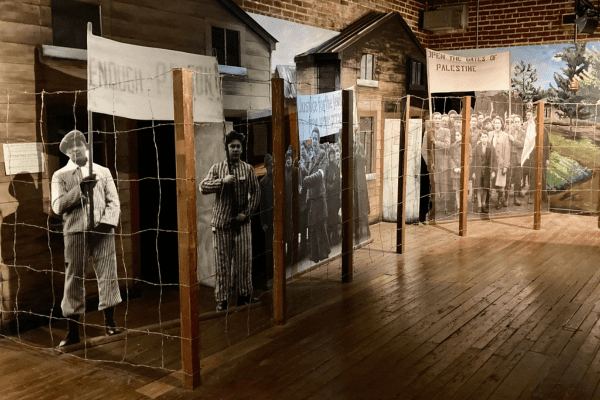 A snapshot of our Displaced Persons camp exhibit