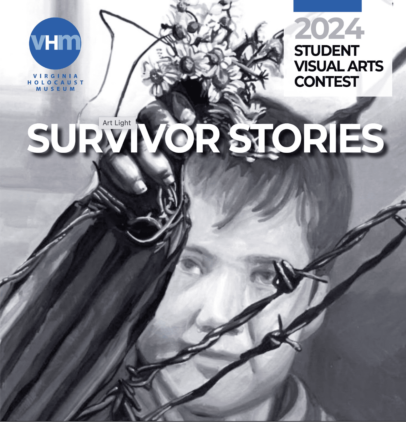 Student Visual Arts Contest Cover 2024 "Survivor Stories"